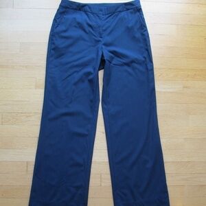 St. John Navy Blue Zip Closure Trouser Pants Women's Size 8 x 30"